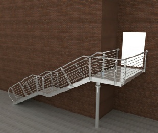 Custom Steel Stairs CAD